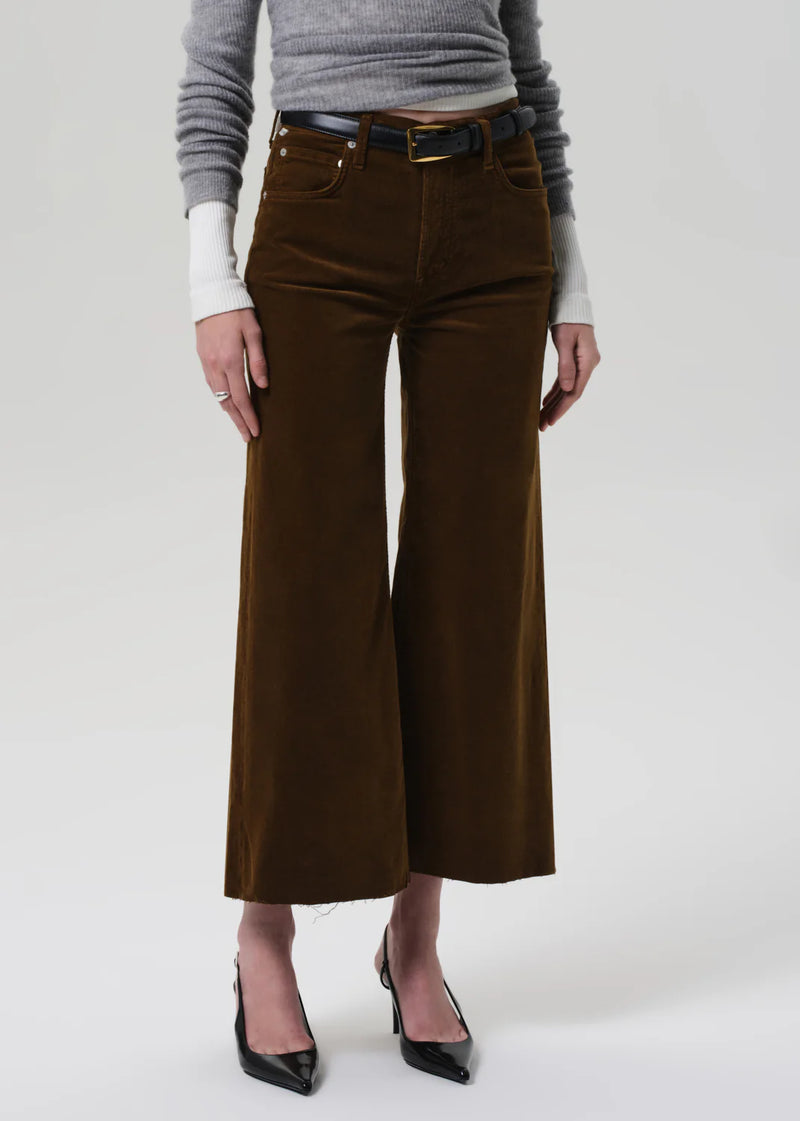 Citizens of Humanity Lyra Wide Leg Crop In Corduroy