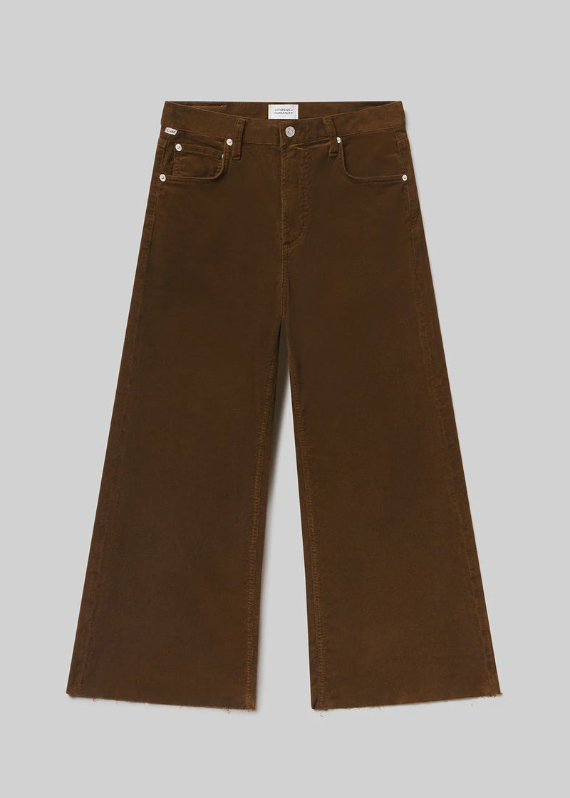 Citizens of Humanity Lyra Wide Leg Crop In Corduroy