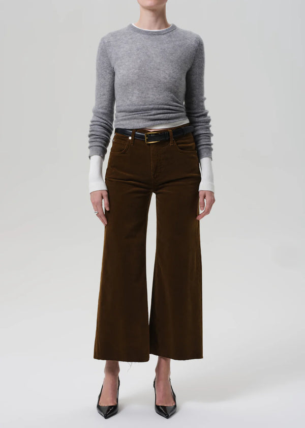 Citizens of Humanity Lyra Wide Leg Crop In Corduroy