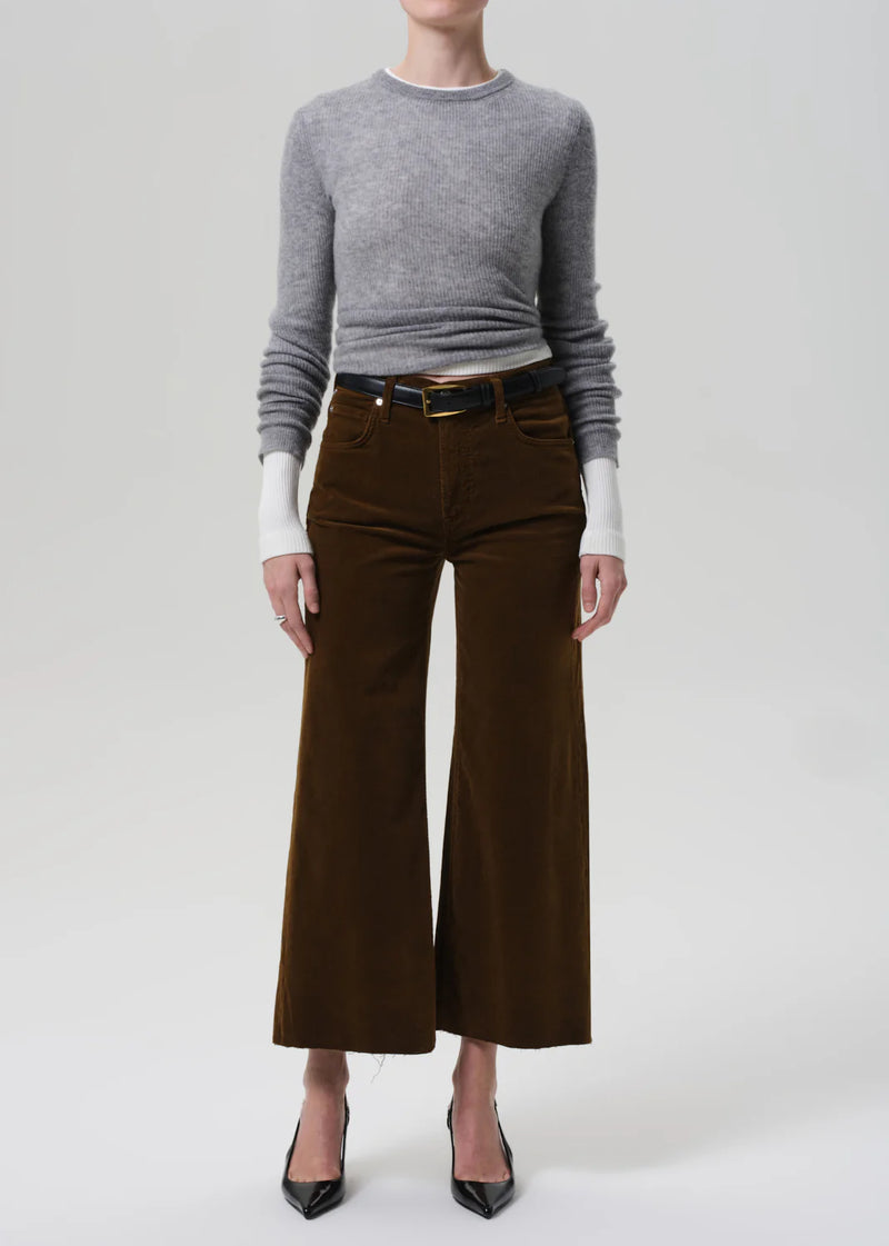 Citizens of Humanity Lyra Wide Leg Crop In Corduroy