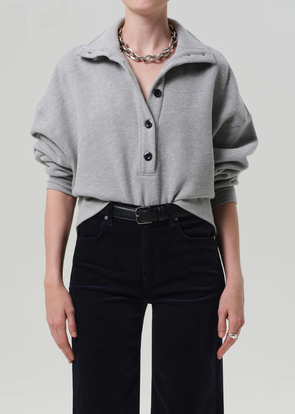 Citizens of Humanity Mirelle Funnel Neck In Heather Grey
