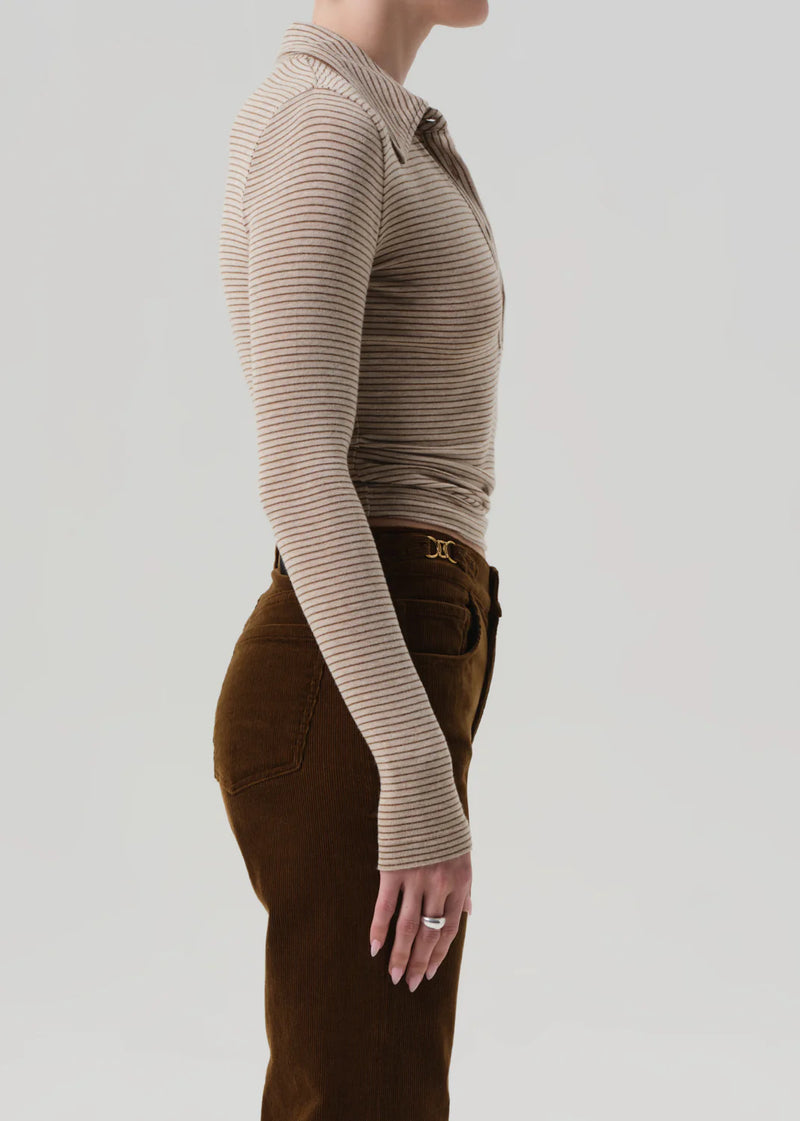 Citizens of Humanity Shaea Polo In Chiltern And Oatmeal