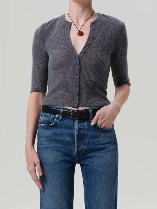 Citizens of Humanity Tabitha Cardigan In Charcoal Heather