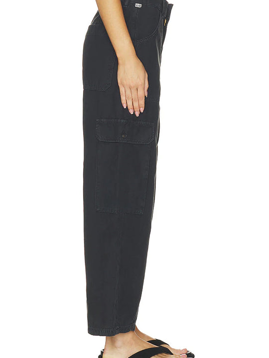 Citizens of Humanity Thassos Twisted Seam Utility Pant In Washed Black