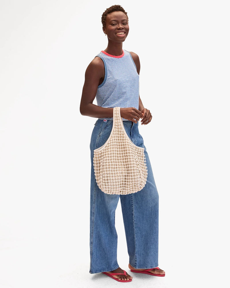 Clare V. Bando - Knot Woven Leather - White