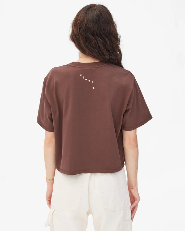 Clare V. Le Carre Tee - Oui - Chocolate