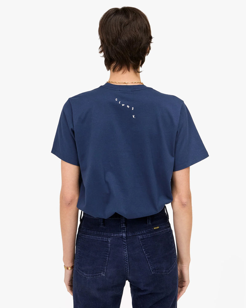 Clare V. Original Tee - Beaucoup Cool - Navy