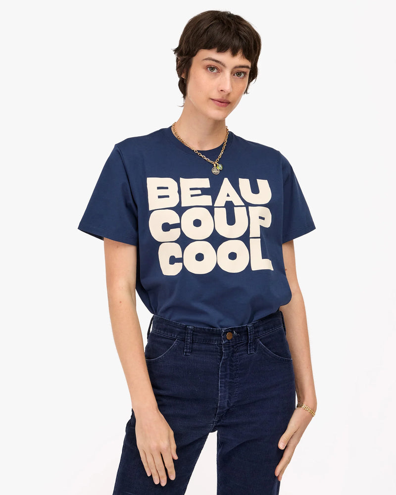Clare V. Original Tee - Beaucoup Cool - Navy