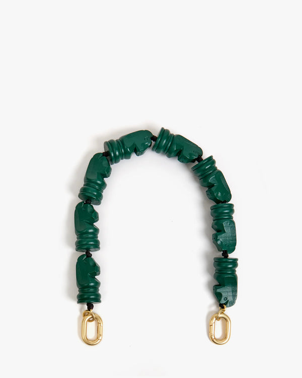 Clare V. Shortie Strap - Knights - Evergreen