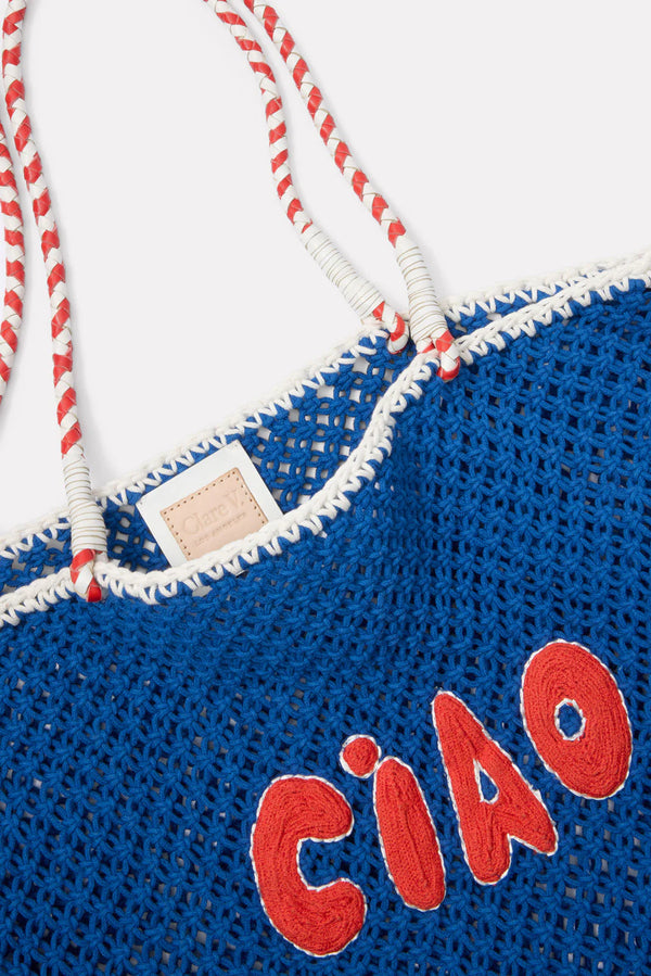 Clare V. Lete Tote - Ciao - Cobalt