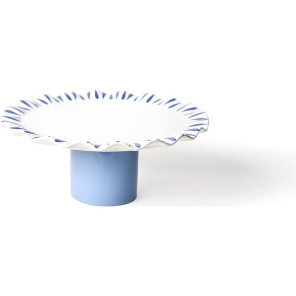 Coton Colors Iris Blue Drop Large Cake Stand