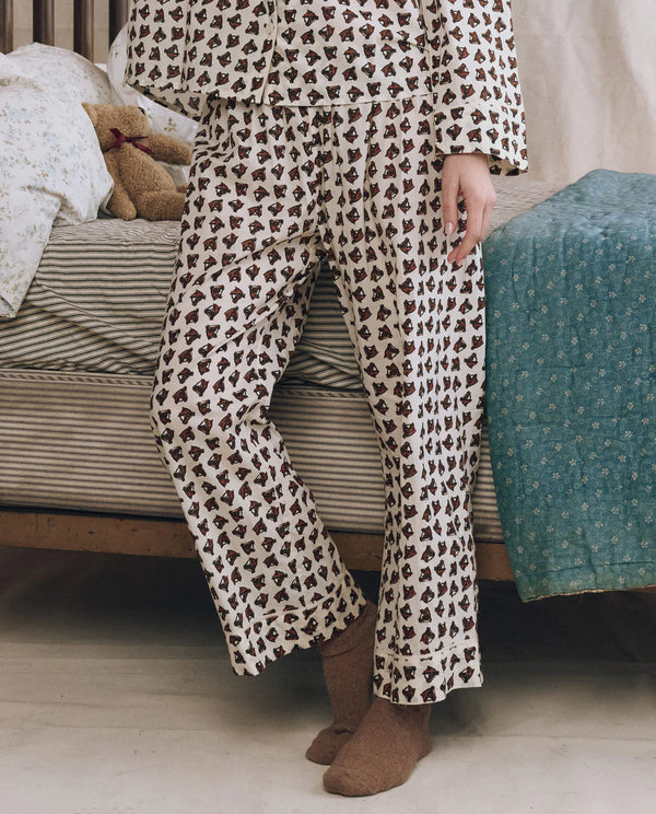 The Great The Easy Sleep Pant Cream Horse Medallion Print