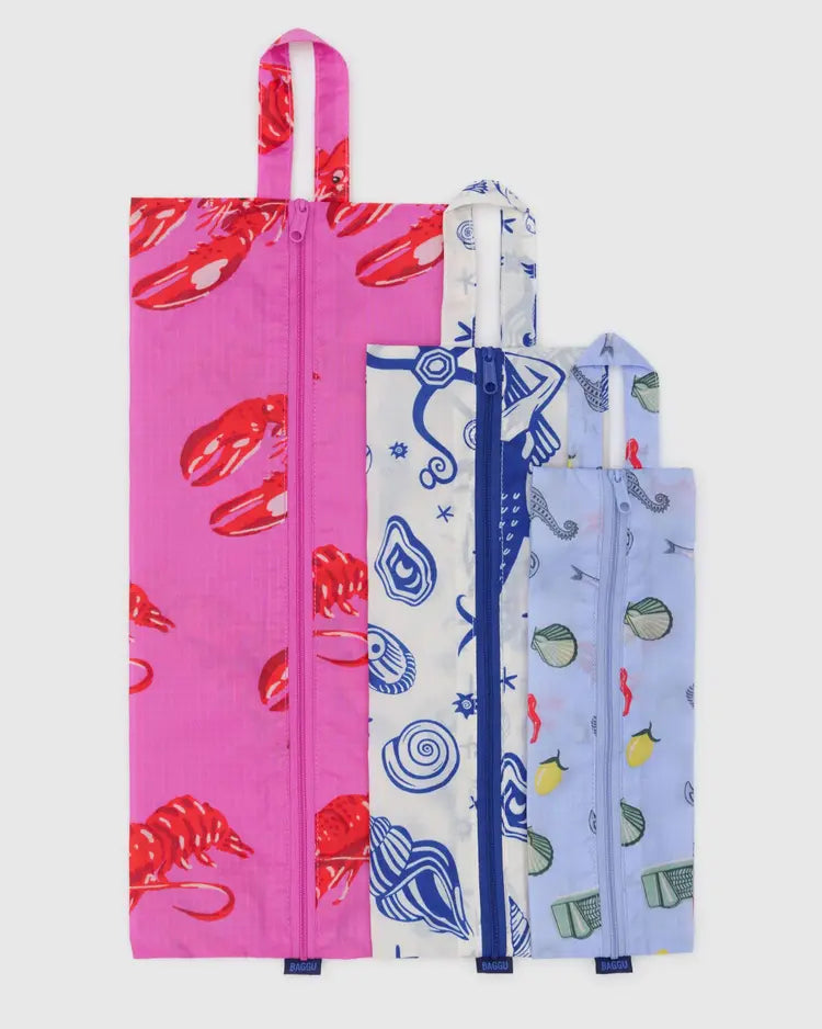 Baggu 3D Zip Set - Sea Creatures