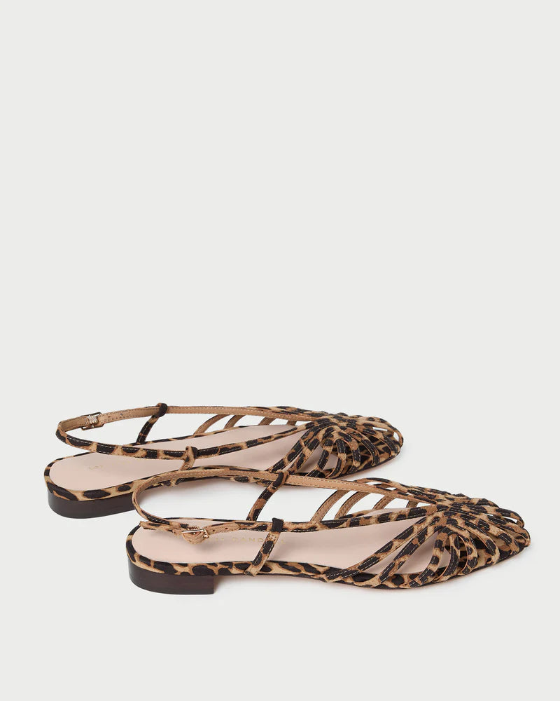 Loeffler Randall Devon Lattice Slingback Sandal Leopard