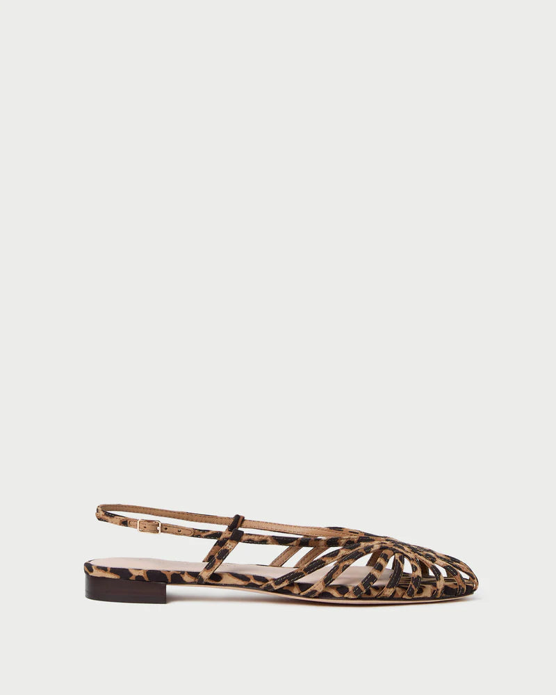 Loeffler Randall Devon Lattice Slingback Sandal Leopard