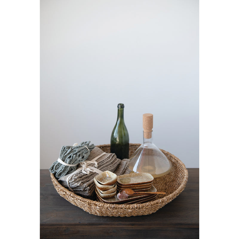 Hand-Woven Decorative Seagrass Tray