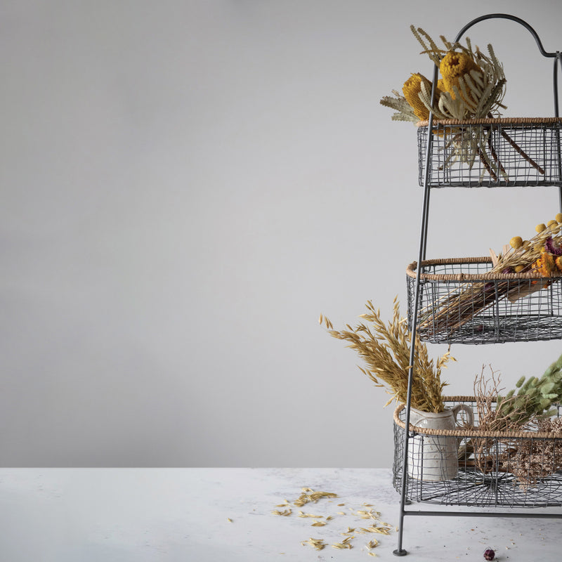 3-Tier Stand with Removable Baskets