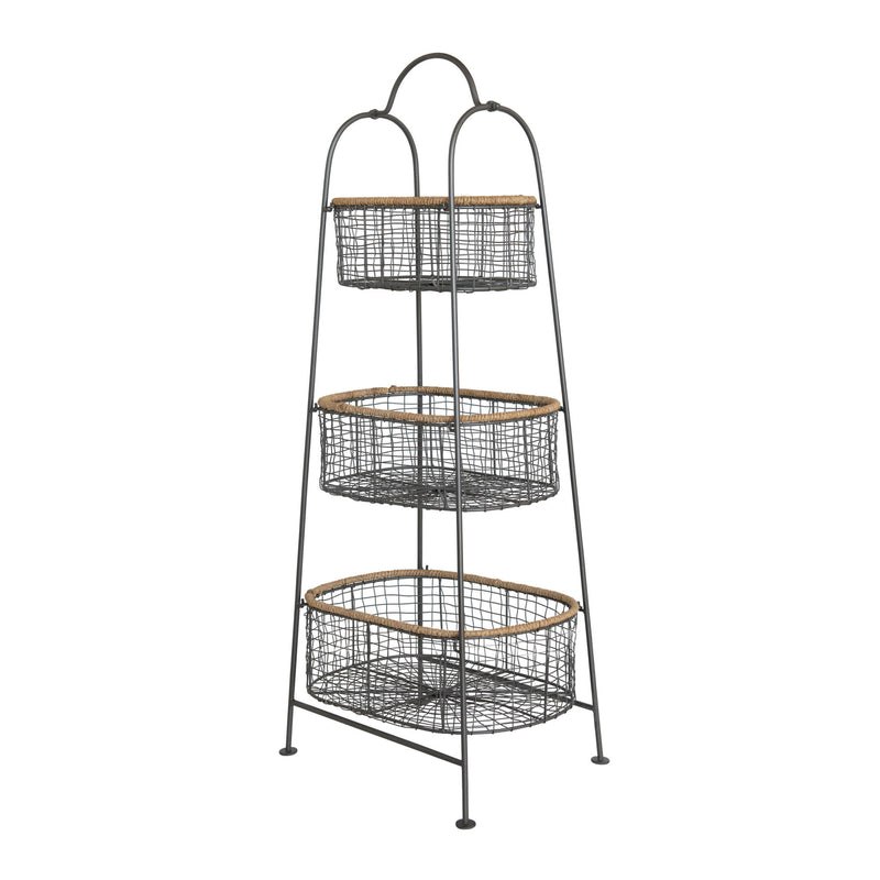 3-Tier Stand with Removable Baskets