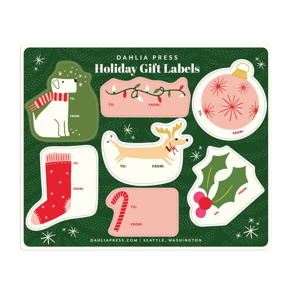 Dahlia Press Holiday 2 Gift Labels