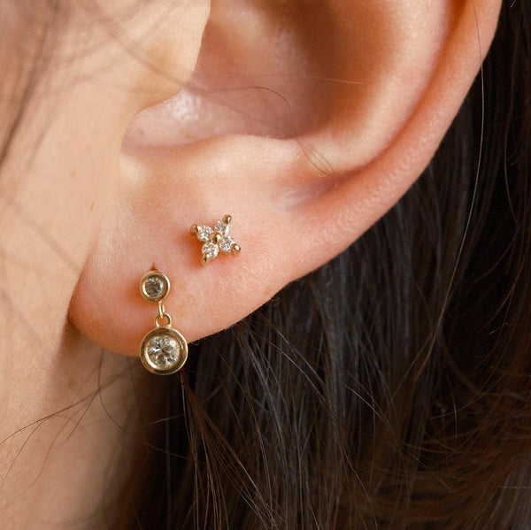 Jennie Kwon Designs Diamond Sundrop Stud (Single)