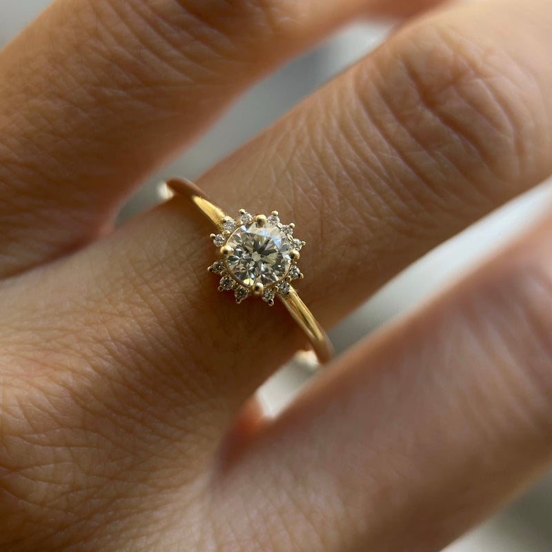 Jennie Kwon Designs Diamond Sunflower Ring