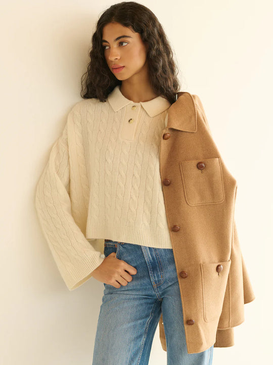 Doen Cambridge Cashmere Sweater Magnolia