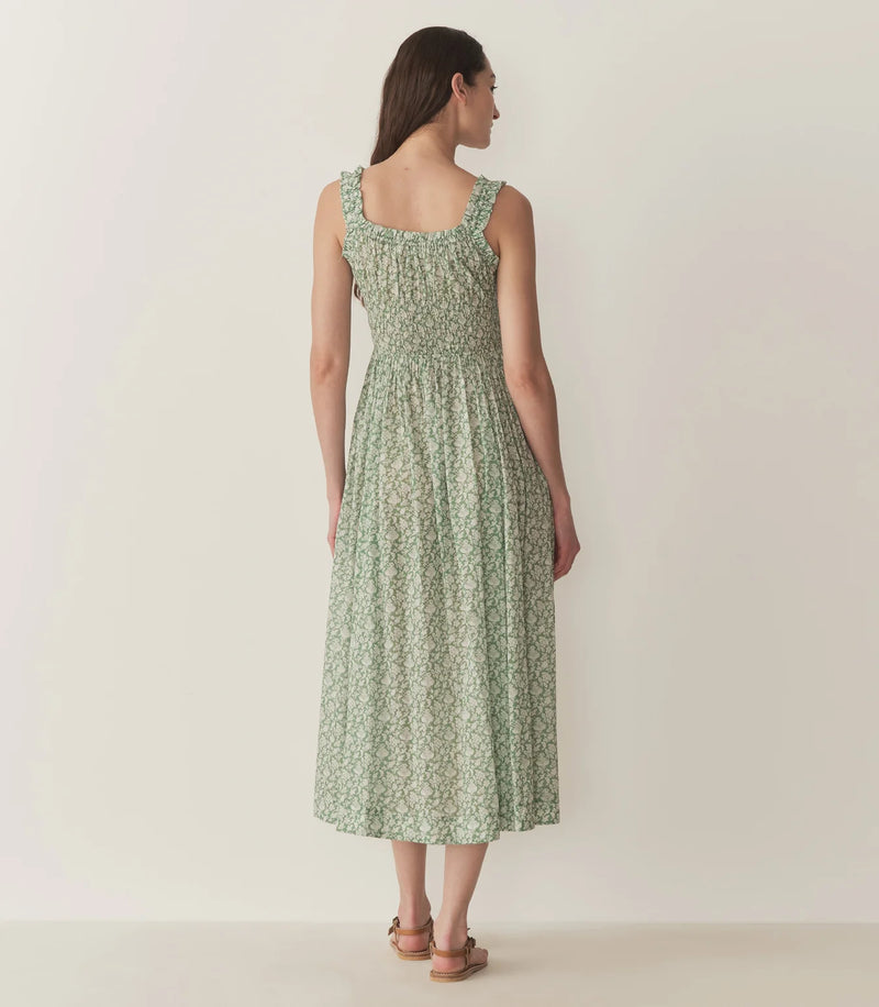 Doen Emmaretta Dress Peridot Tea Floral