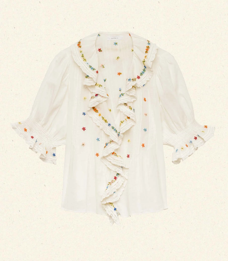Doen Hettie Top - Sea Salt