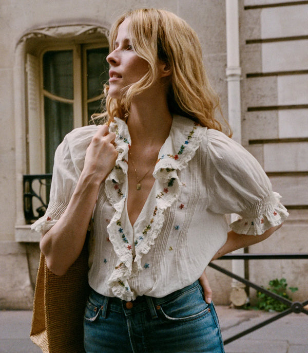 Doen Hettie Top - Sea Salt
