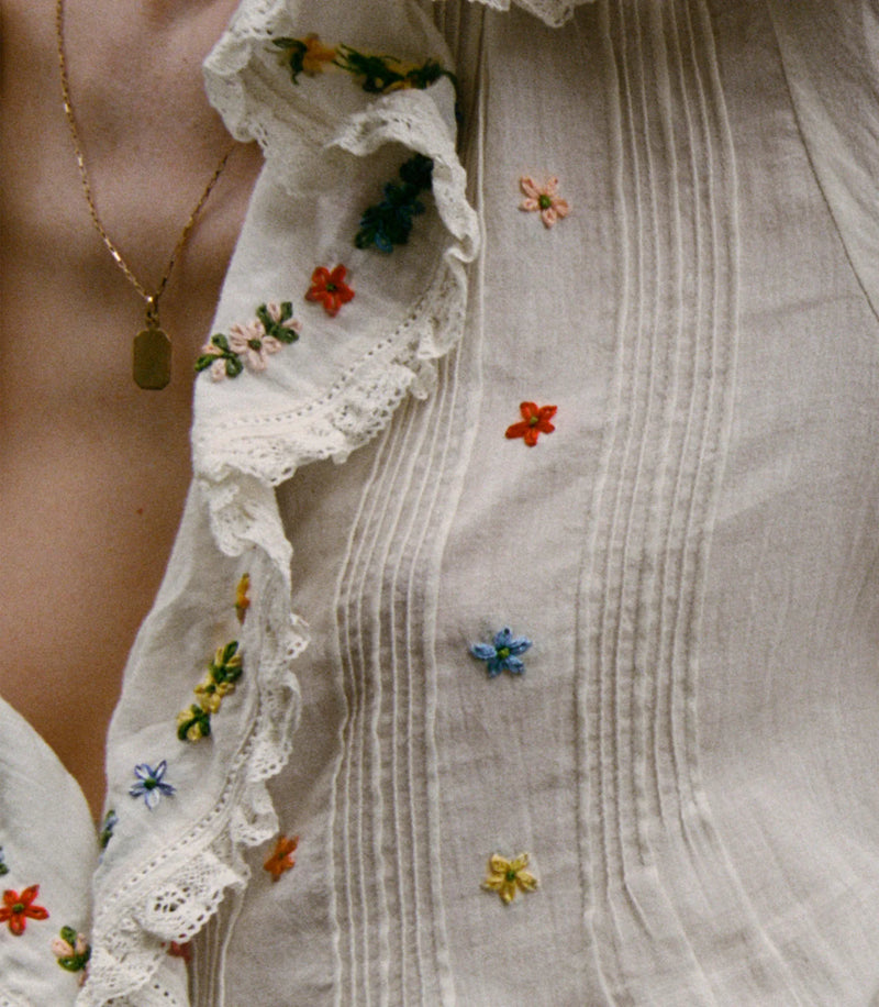 Doen Hettie Top - Sea Salt