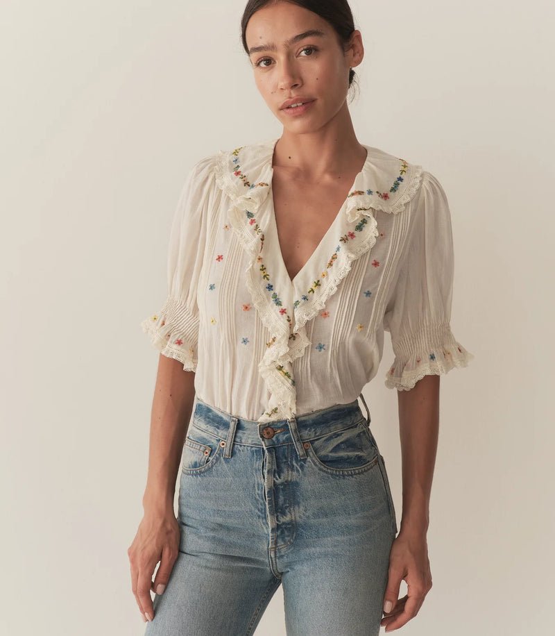 Doen Hettie Top - Sea Salt