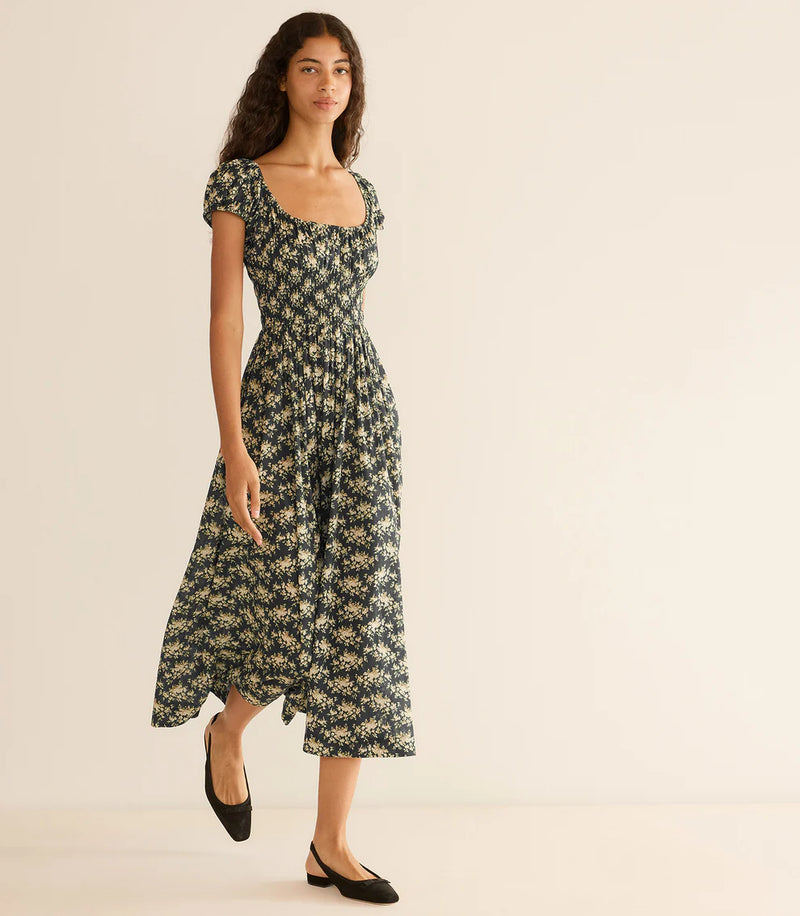 Doen Quinley Dress Noir Roiser Floral
