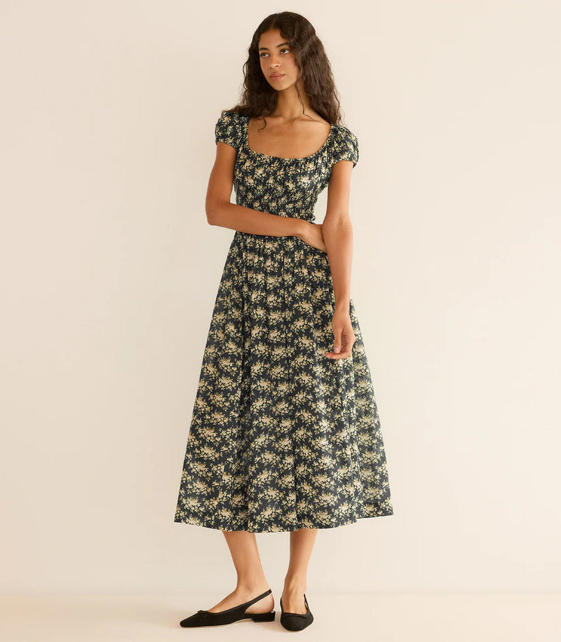 Doen Quinley Dress Noir Roiser Floral
