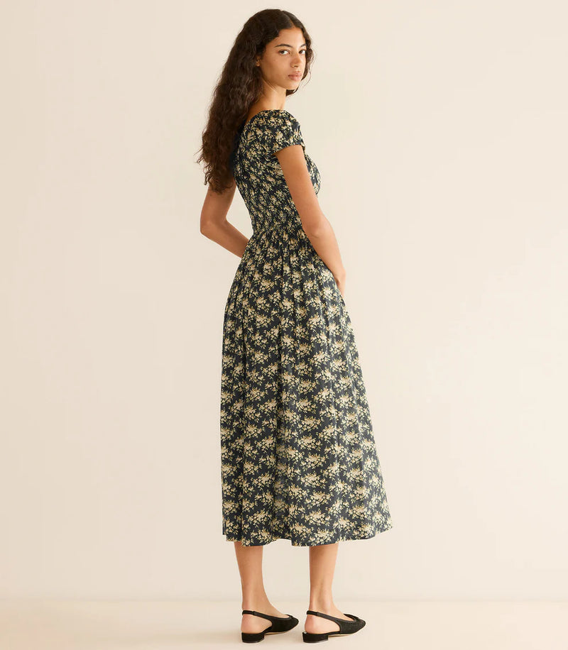 Doen Quinley Dress Noir Roiser Floral
