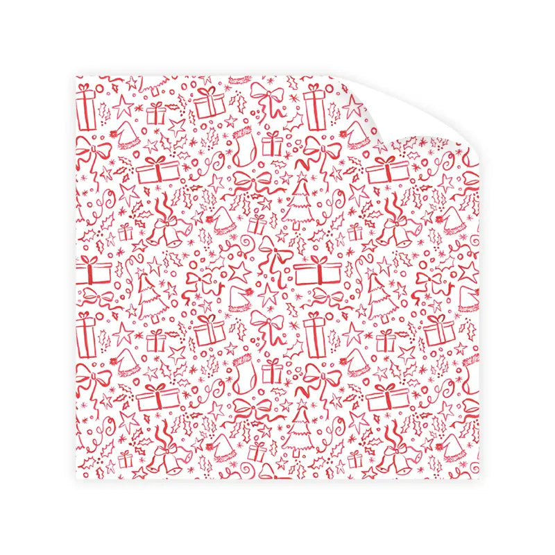 Dogwood Hill Christmas in Red Wrapping Paper Roll