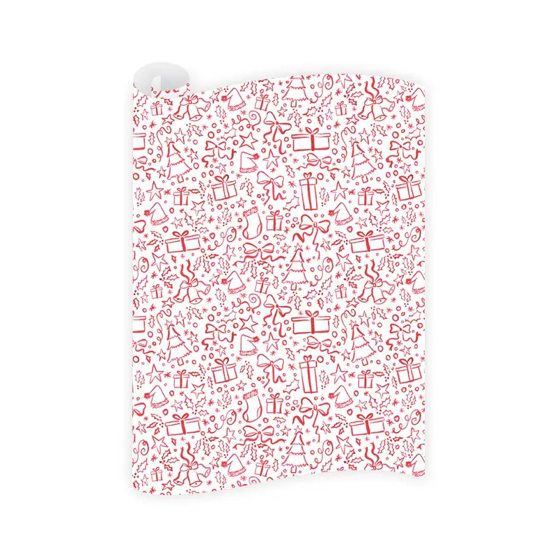 Dogwood Hill Christmas in Red Wrapping Paper Roll