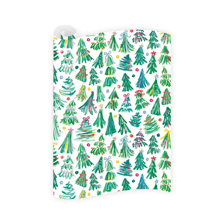 Dogwood Hill Jolly Trees Wrapping Paper Roll