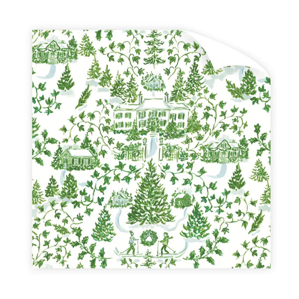 Dogwood Hill Winter Toile Wrapping Paper Roll