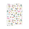 Dogwood Hill  Ski Dogs Wrapping Paper Roll