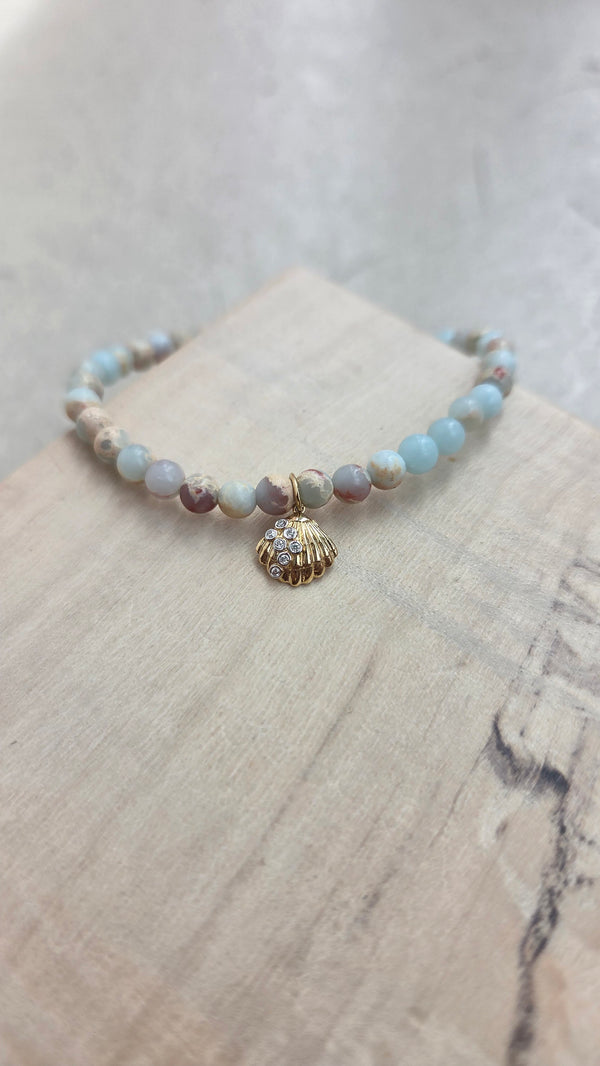 Sydney Evan Small Clam Shell Charm