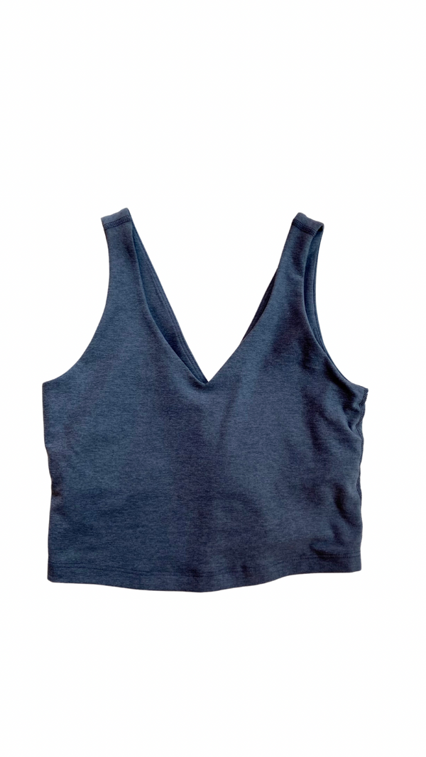 Beyond Yoga Spacedye Good Day Cropped Tank True Gray Heather