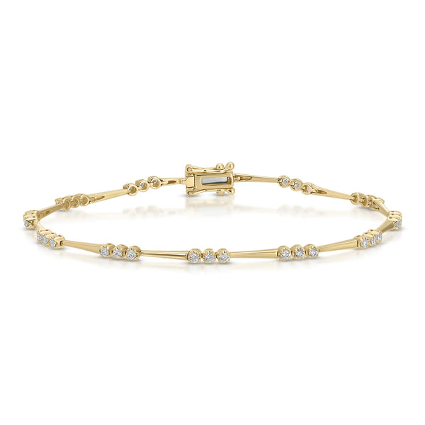 EF Collection Crown Set Diamond Eternity Bracelet