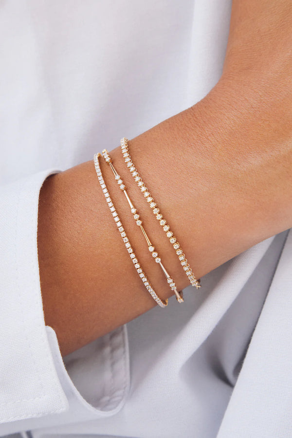 EF Collection Crown Set Diamond Eternity Bracelet