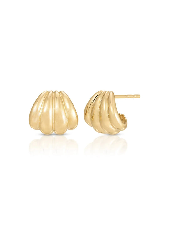 EF Collection Gold Jumbo Multi Huggie Earrings