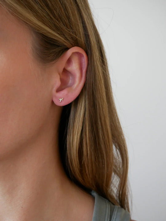 EF Collection Diamond Mini Dragonfly Stud