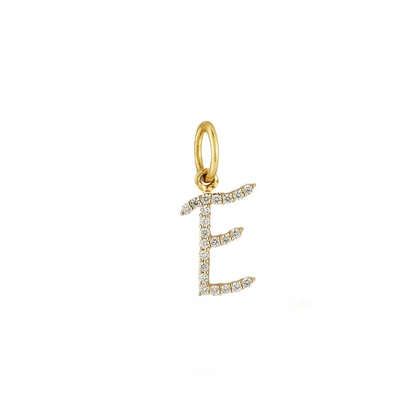 EF Collection Diamond Script Initial Charm - H