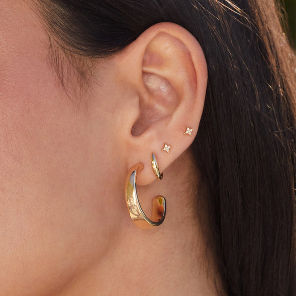 EF Collection Diamond Sparkle Stud Earring