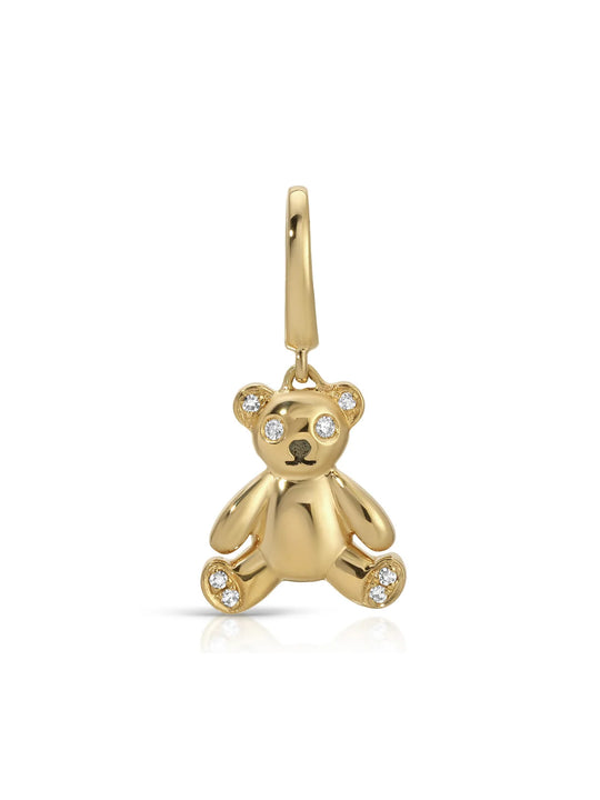 EF Collection Diamond Teddy Clip Charm