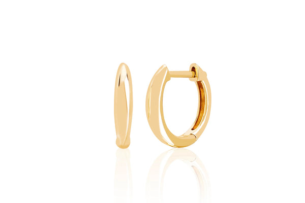 EF Collection Gold Dome Huggie Earring