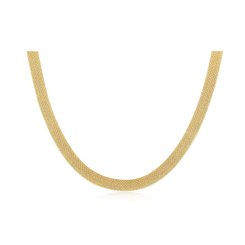 EF Collection Gold Mesh Necklace